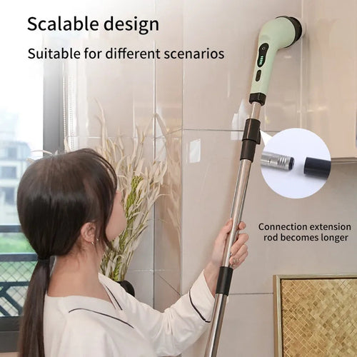 Escova Elétrica Sem Fios Multifuncional 9 em 1
