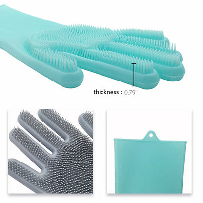 Luvas de Silicone para Limpeza da Cozinha