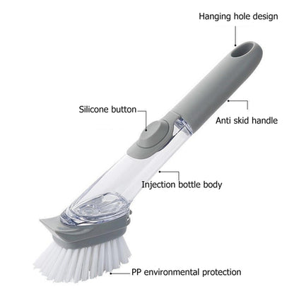 Escova de Limpeza com Dispensador de Líquido Automático
