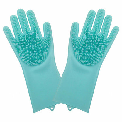 Luvas de Silicone para Limpeza da Cozinha